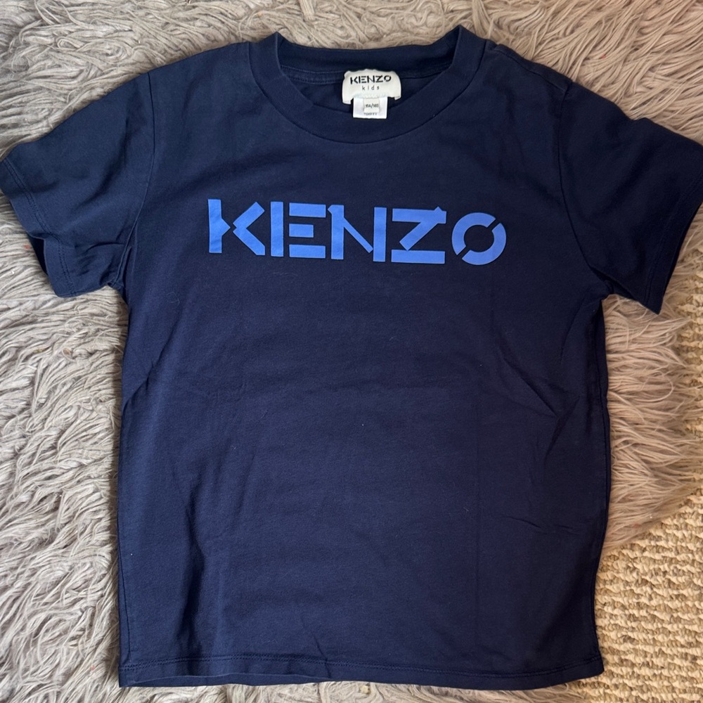 Kenzo Kids Dark Blue Logo Tee